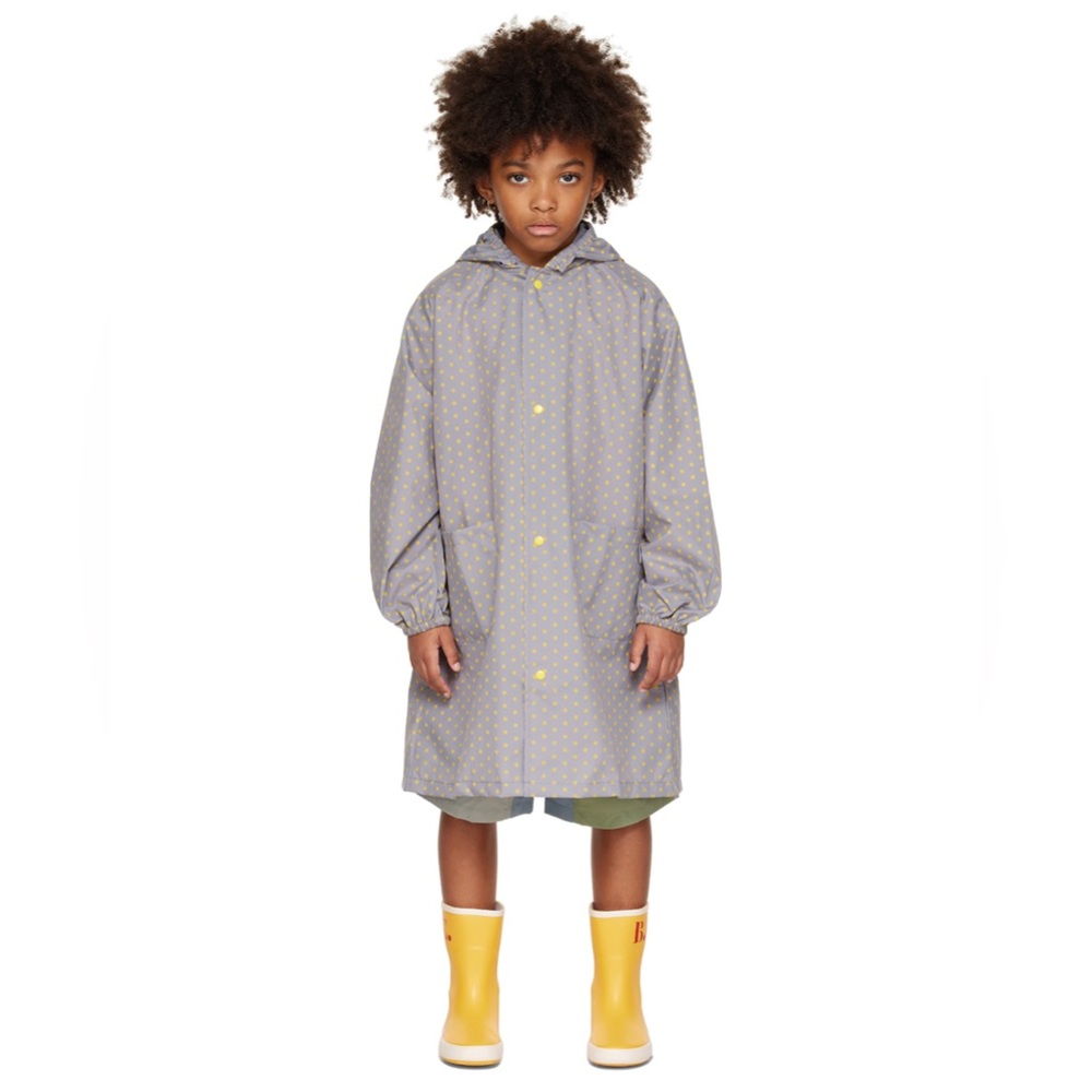 Komodo Beans Rain Jacket grey with yellow stars